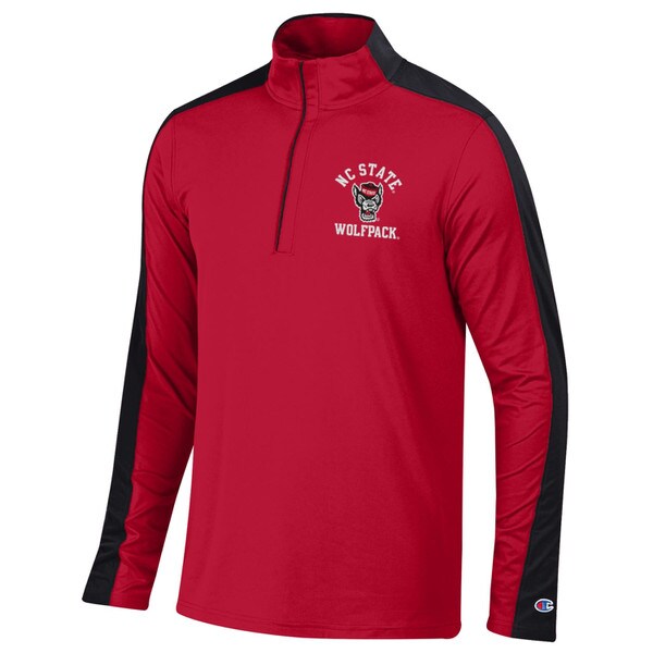 Red/Black Color Block Quarter Zip -